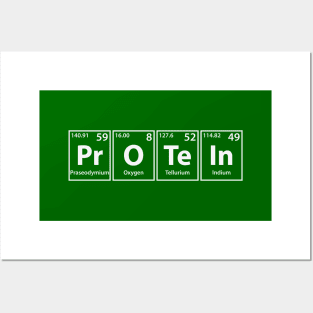 Protein Elements Spelling Posters and Art